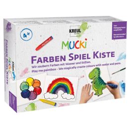 KREUL Aquarellmalstifte MUCKI, Farben Spiel Kiste Set