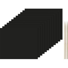HEYDA Kritz-Kratz Karten-Set, 210 g/qm, 176 x 125 mm