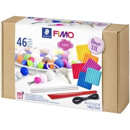 FIMO SOFT Modelliermasse-Set Basic XXL, 46-teilig