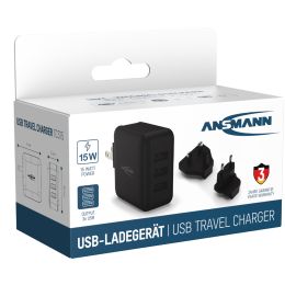 ANSMANN USB-Ladegert Travel Charger TC315, 3x USB-A