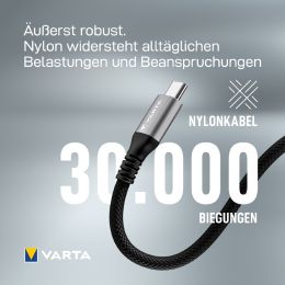 VARTA Ladekabel Speed Charge & Sync cable USB-A - USB-C, 2 m
