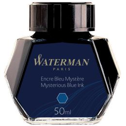 WATERMAN Tinte, mysterious blau, Inhalt: 50 ml im Glas