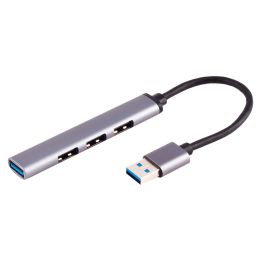 shiverpeaks BASIC-S USB-A 3.0 Hub, 4-fach, ALU, slim