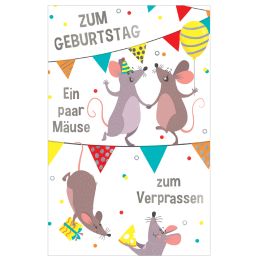 SUSY CARD Geburtstagskarte Museparty 2