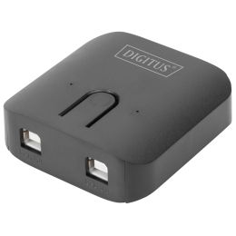 DIGITUS USB 2.0 Sharing Switch, 2 PCs - 1 Endgert, schwarz