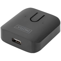 DIGITUS USB 2.0 Sharing Switch, 2 PCs - 1 Endgert, schwarz