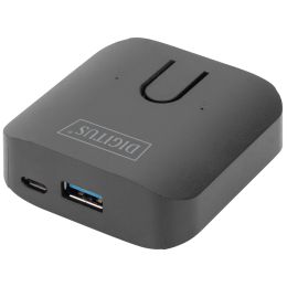 DIGITUS USB 3.0 Sharing Switch, 2 PCs - 1 Endgert, schwarz