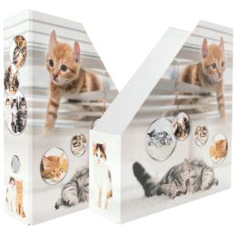 HERMA Stehsammler Katzen, DIN A4, Karton, (B)85 mm