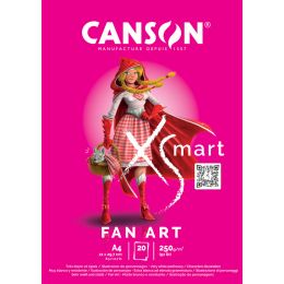 CANSON Studienblock XSMART FAN ART, DIN A4
