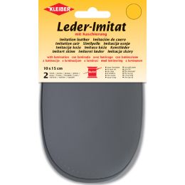 KLEIBER Leder-Imitat mit Kaschierung, 100 x 150 mm, grau