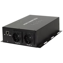 LogiLink Smarte IP-Stromverteiler-Box, 4x CEE 7/3, schwarz