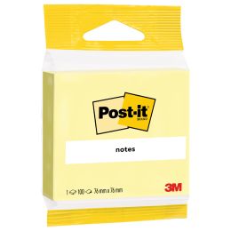 3M Post-it Notes Haftnotizen, 76 x 127 mm, gelb, Blister