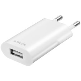 LogiLink USB-Steckdosenadapter, 1x USB-A, weiß, 5 Watt