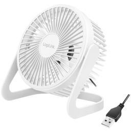 LogiLink USB-Schreibtisch-Ventilator, 40 dB, wei