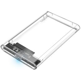 LogiLink 2,5 SATA Festplatten-Gehuse, USB 3.0, transparent