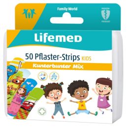 Lifemed Kinder-Pflaster-Strips Mix, 50er Box