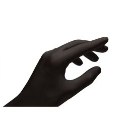 Lifemed Nitril-Handschuh, schwarz, puderfrei, Größe S