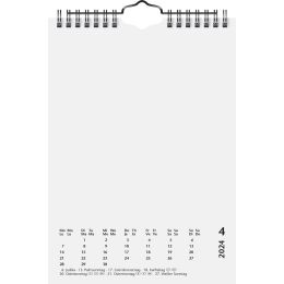 HEYDA Kreativ-Wandkalender 2024, DIN A5, schwarz