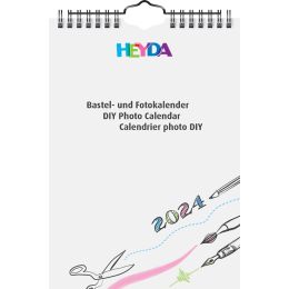 HEYDA Kreativ-Wandkalender 2024, DIN A5, wei