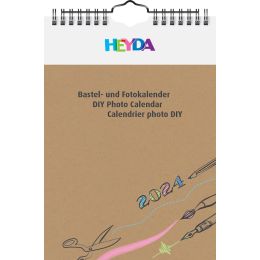HEYDA Kreativ-Wandkalender 2024, DIN A5, wei