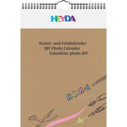 HEYDA Kreativ-Wandkalender 2024, DIN A4, wei