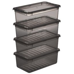keeeper Aufbewahrungsboxen-Set bea, 3x 11 L, crystal-grey