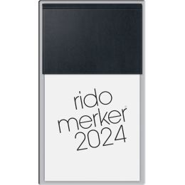 rido idé Tischkalender Merker Miradur, 2024, schwarz