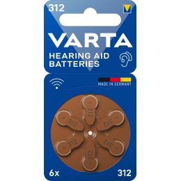 VARTA Hrgerte Knopfzelle Hearing Aid Batteries 312