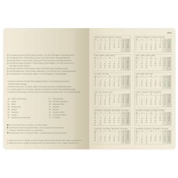 sigel Buchkalender Conceptum Design Casual 2024, grau/wei
