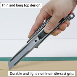 NT Cutter SL-700GP, Aluminium-Gehuse, 18 mm, anthrazit