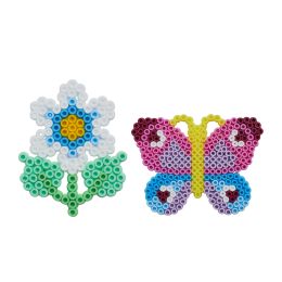 Hama Bgelperlen midi Schmetterling/Kleine Blume, Blister
