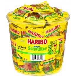 HARIBO Fruchtgummi SCHNULLER Minis, in Runddose
