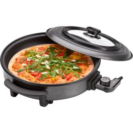CLATRONIC Pizza-/Partypfanne PP 3402, rund, schwarz