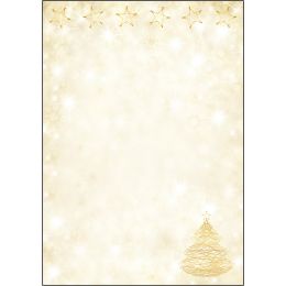sigel Weihnachts-Motiv-Papier Golden Christmas, A4, 90 g/qm