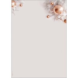 sigel Weihnachts-Motiv-Papier Christmas in rose gold, A4