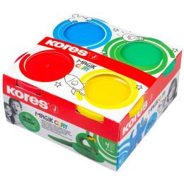 Kores Spielknete Magic Clay, farbig sortiert