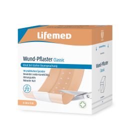 Lifemed Wund-Pflaster Classic, hautfarben, 5000 mm x 60 mm