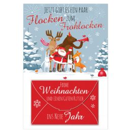 SUSY CARD Weihnachts-Gutscheinkarte Frohlocken