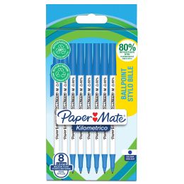 Paper:Mate Kugelschreiber Kilometrico, blau, 8er Blister