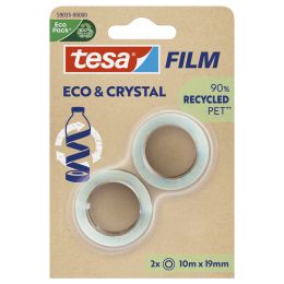 tesa Film ECO & CRYSTAL, transparent, 19 mm x 33 m, Blister