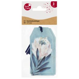 SUSY CARD Anhngerkarte eckig Swan lake flower