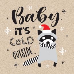 PAPSTAR Weihnachts-Motivservietten Its cold outside
