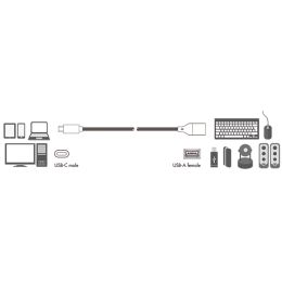 LogiLink USB 3.2 Adapterkabel, USB-C Stecker-USB-A Kupplung