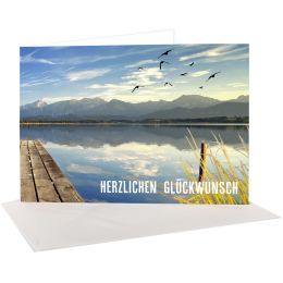 sigel Glckwunschkarten-Set Mountain landscapes by seasons