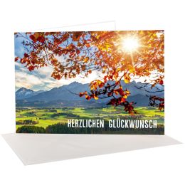 sigel Glckwunschkarten-Set Mountain landscapes by seasons