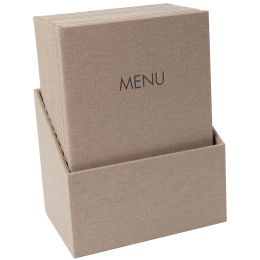 sigel Speisekarten-Mappe MENU, DIN A4, anthrazit, 10er Box