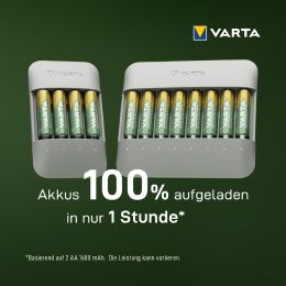 VARTA Ladegert Eco Charger Pro Recycled, inkl. 4x Mignon AA