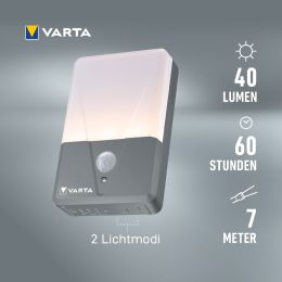 VARTA LED-Bewegungslicht Motion Sensor Outdoor Light, 2er