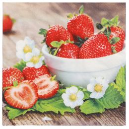 PAPSTAR Motiv-Servietten Strawberry Taste, 330 x 330 mm