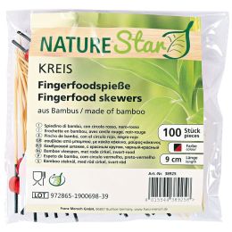 NATURE Star Fingerfood-Spiee Disc, aus Bambus, Lnge: 90 mm